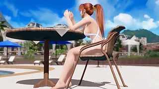 Helena Chan, Momji Chan and Nyotengu Vacations Ecchi